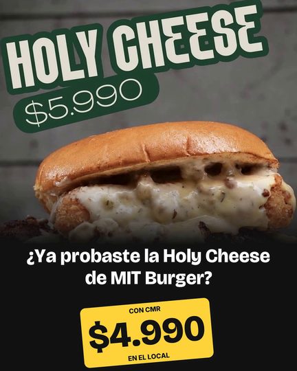 Holy Cheese de MIT Burger en The Top Burger