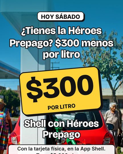 Bencina con descuento el sábado