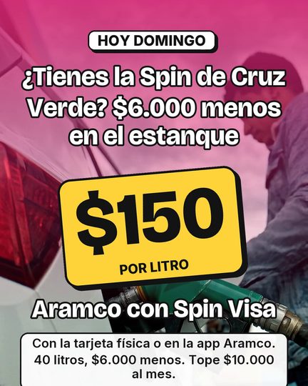 Bencina con descuento el domingo