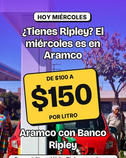 Aramco con Banco Ripley los miércoles
