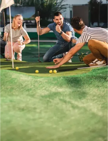 Mini golf, entretención con descuento