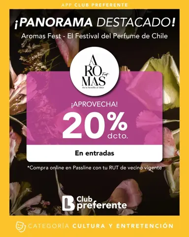 Aromasfest, entretención con descuento