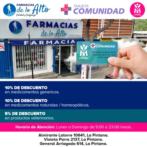 Farmacias De Lo Alto, salud con descuento