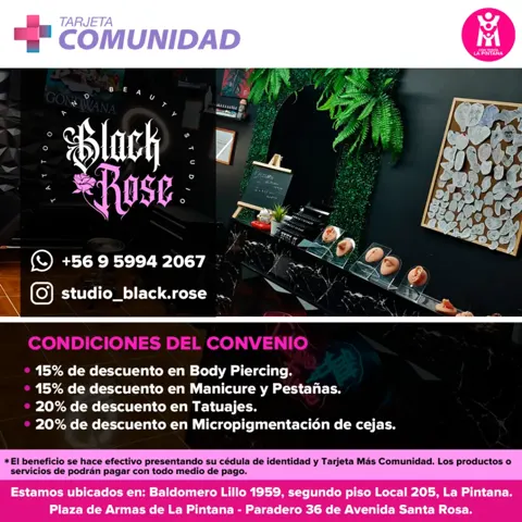 Studio Black Rose, servicios con descuento